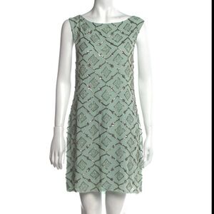 Alice + Olivia Mint Beaded Dress
